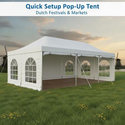 Instalação rápida Pop-Up Alumínio Festa Marquee Tenda para festivais holandeses Mercados Eventos ao ar livre