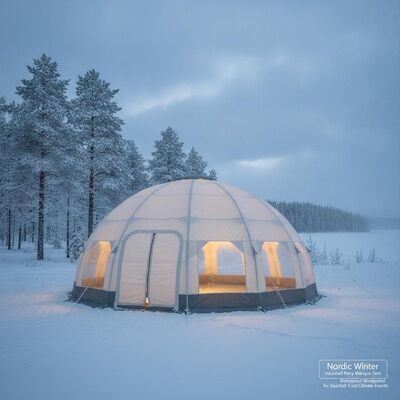 Nordic Winter Isolated Party Marquee Tent Waterproof Windproof para eventos de clima frio sueco