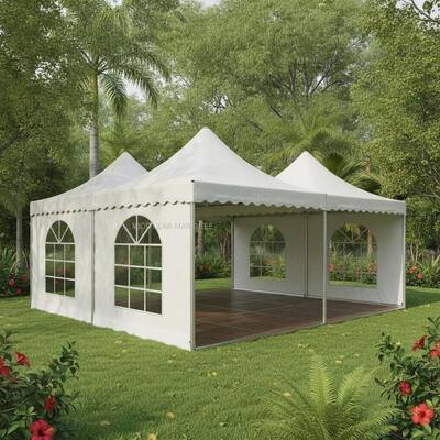Estrutura de alumínio com paredes laterais removíveis da barraca modular de configuração rápida para festas no jardim da Malásia