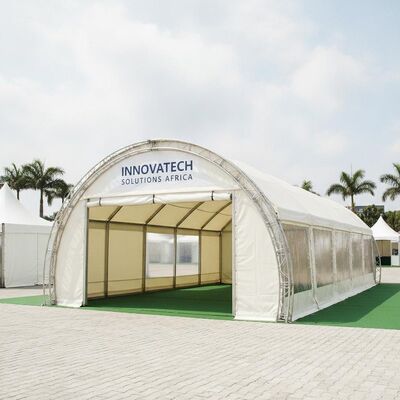 Tenda de exposição comercial Marquee África do Sul Pavilhão modular de marca de alumínio TUV Certificado para feira comercial corporativa