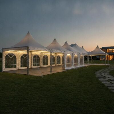 Expansível Marquise da festa Tenda Interlocking Design modular Rapid Assembly Event Canopy