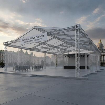 Tenda de Marquee para Festa de Exposição Corporativa Estrutura Modular de Alumínio Tenda para Feira de Negócios Moscou São Petersburgo Rússia