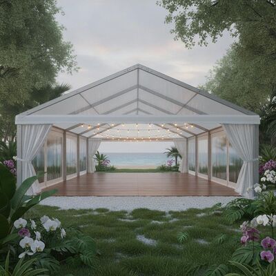 Anti-corrosião Alumínio Cornice de liga de festa Marquee tenda para eventos de casamento jardim costeiro úmido