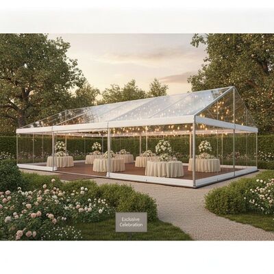 Tenda de Festa com Estrutura de Alumínio Personalizada, Tamanho Sob Medida para Eventos Exclusivos em Jardins