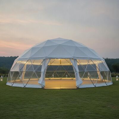 Tenda de Festa com Estrutura de Alumínio e Teto de PVC Impermeável com Paredes Removíveis para Eventos ao Ar Livre